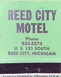 Reed City Motel - Matchbook